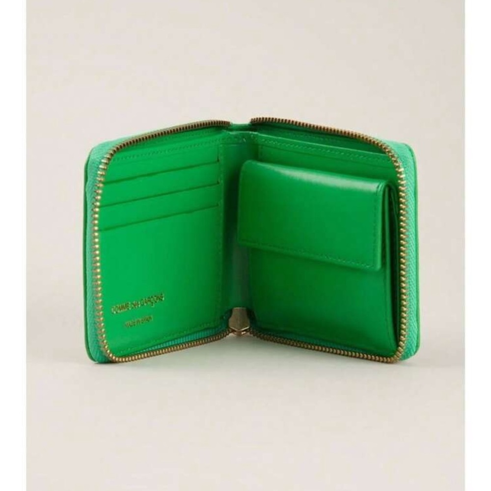 Comme des Garçons - Classic Leather Zip Wallet - gold zipper CDG